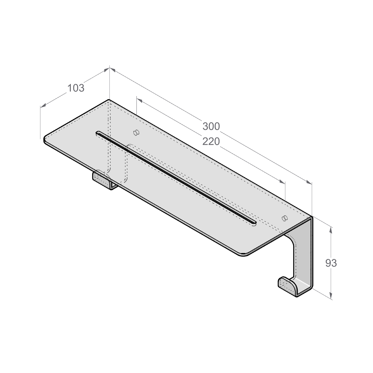Floating Shower Shelf Grohys