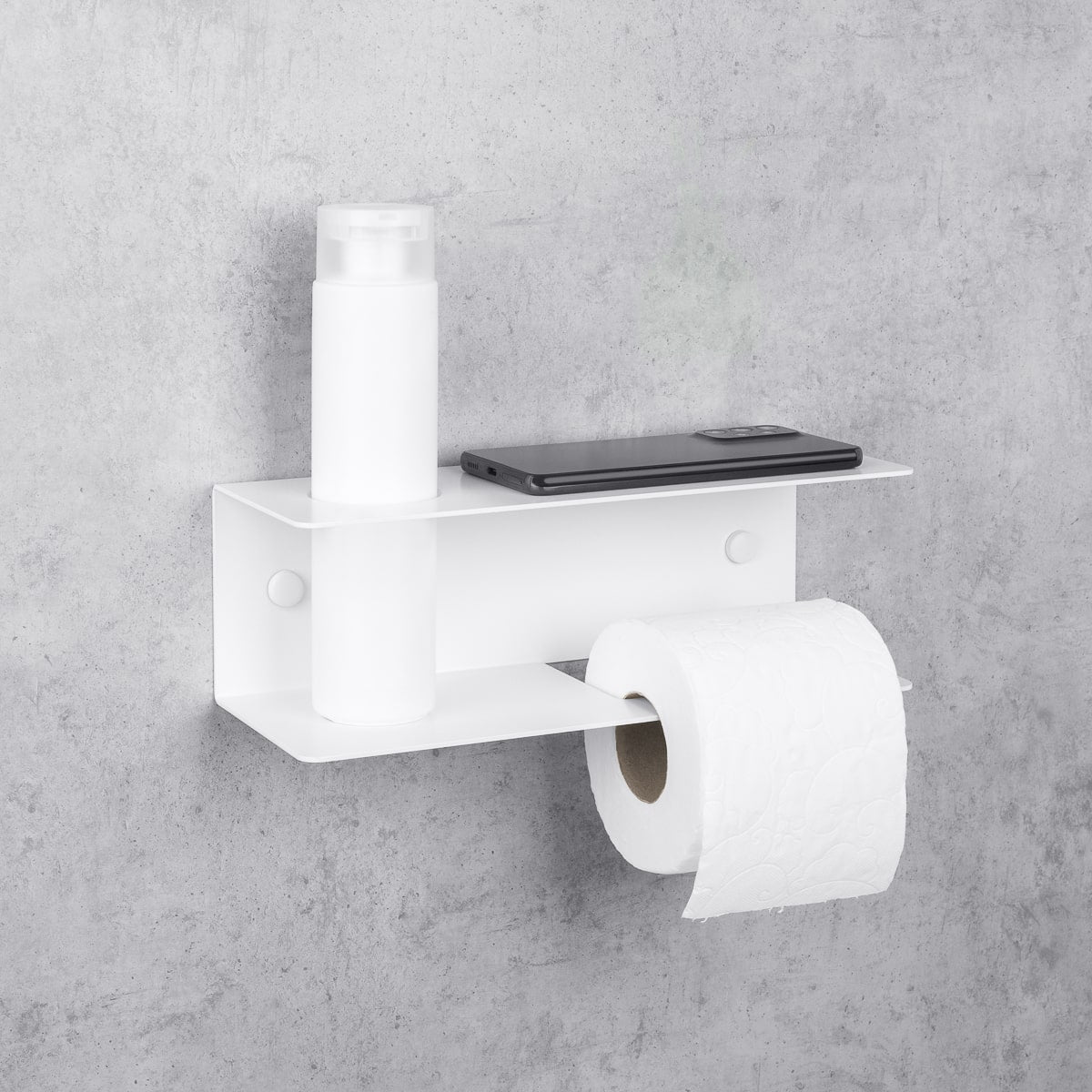 Toilet Paper Holder with Shelf Line