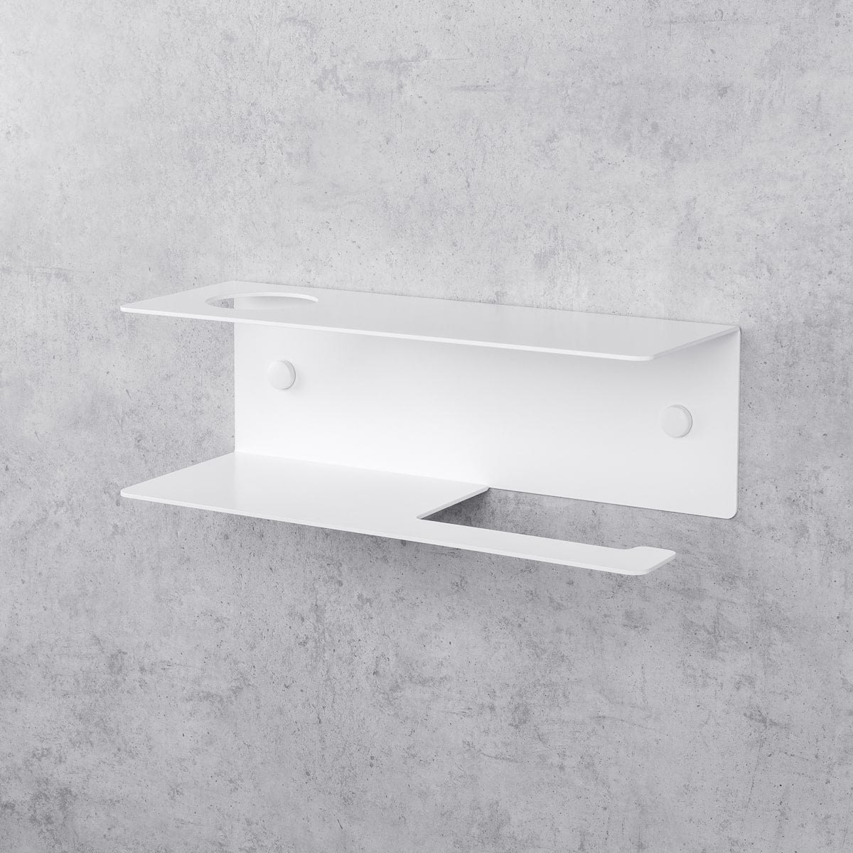 Toilet Paper Holder with Shelf Line