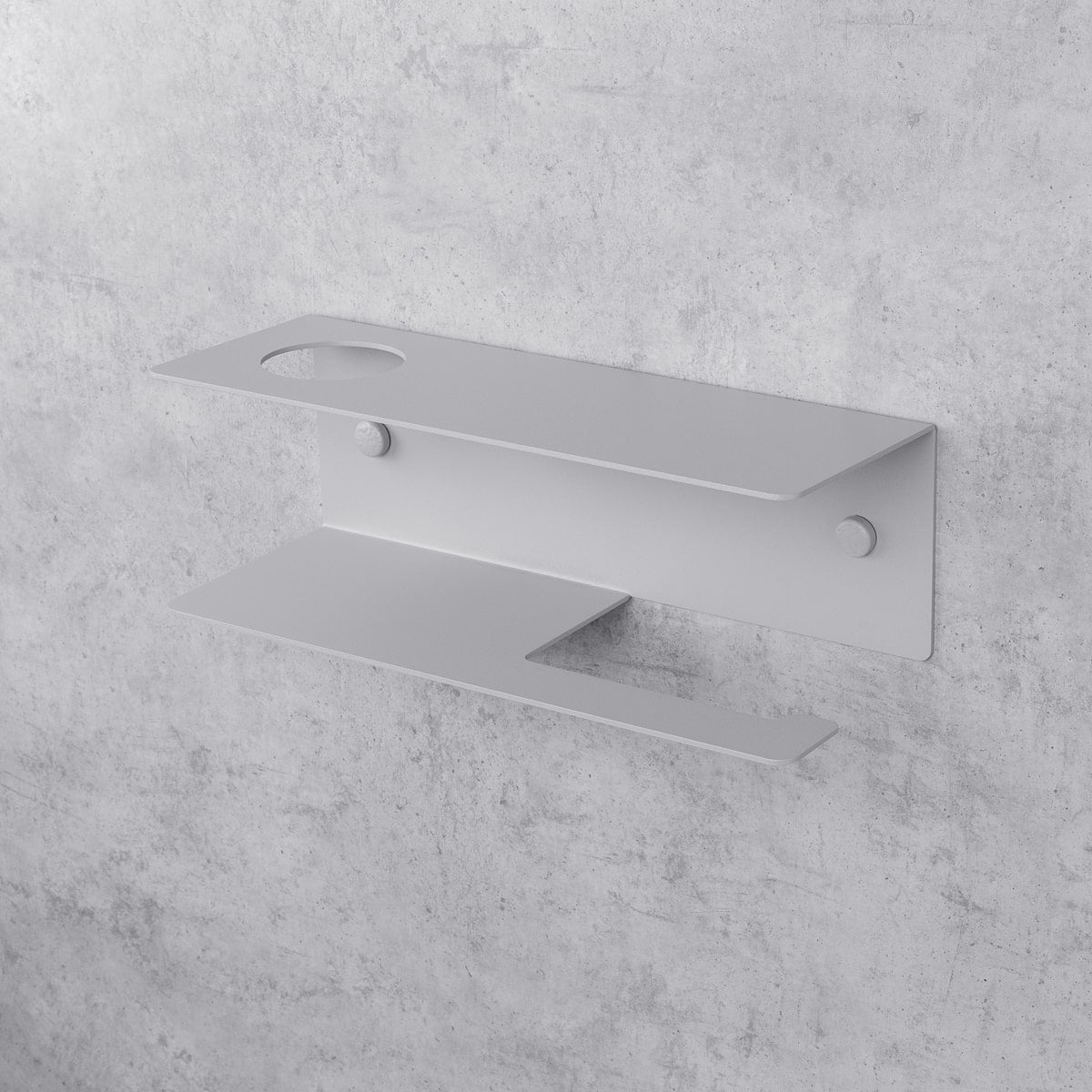 Toilet Paper Holder with Shelf Line