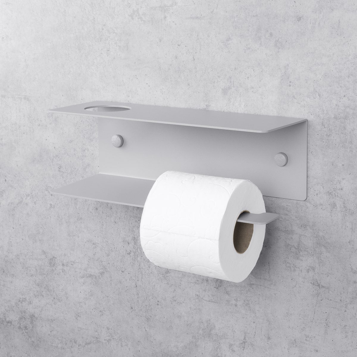 Toilet Paper Holder with Shelf Line