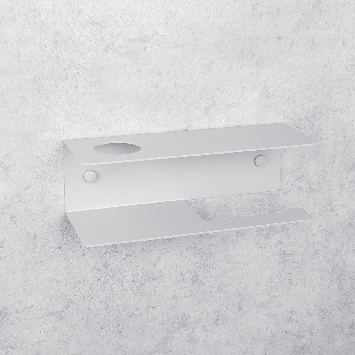 Toilet Paper Holder with Shelf Line
