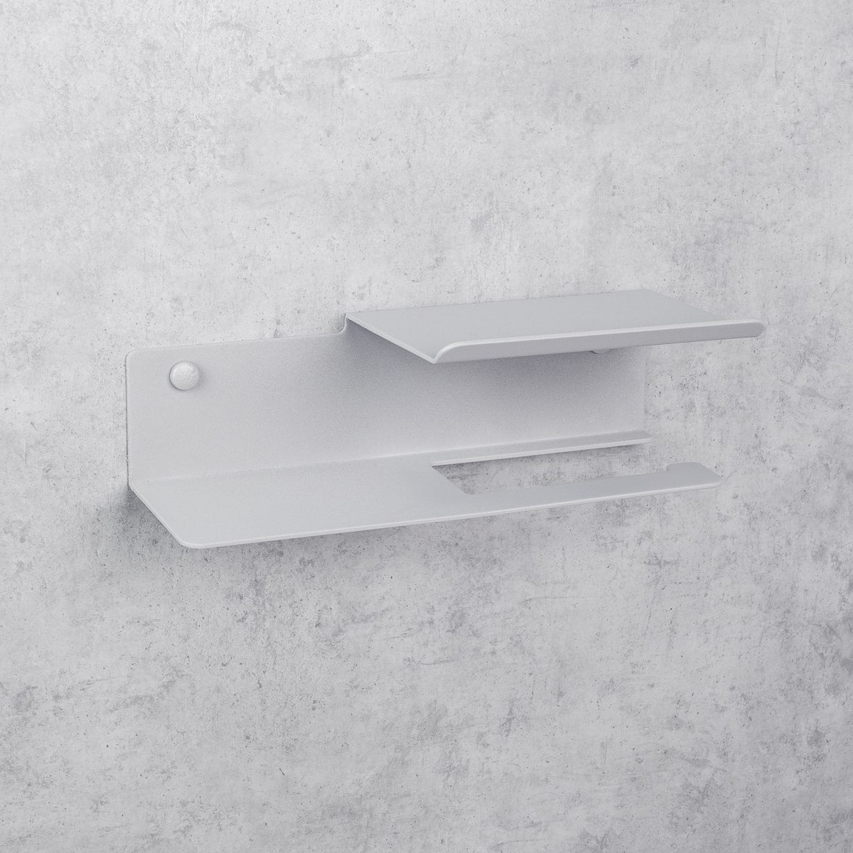 Toilet Paper Holder with Line Flex shelf