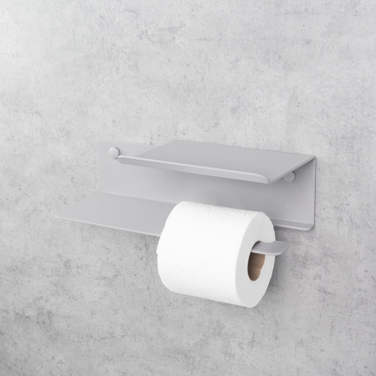 grau Toilettenpapierhalter mit Shelf Line Flex