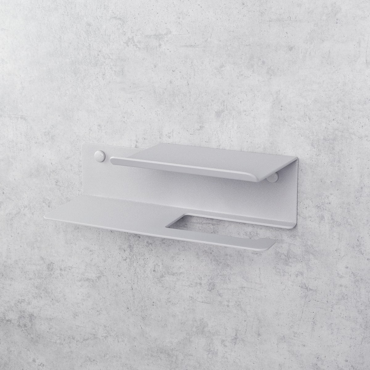 Toilet Paper Holder with Line Flex shelf