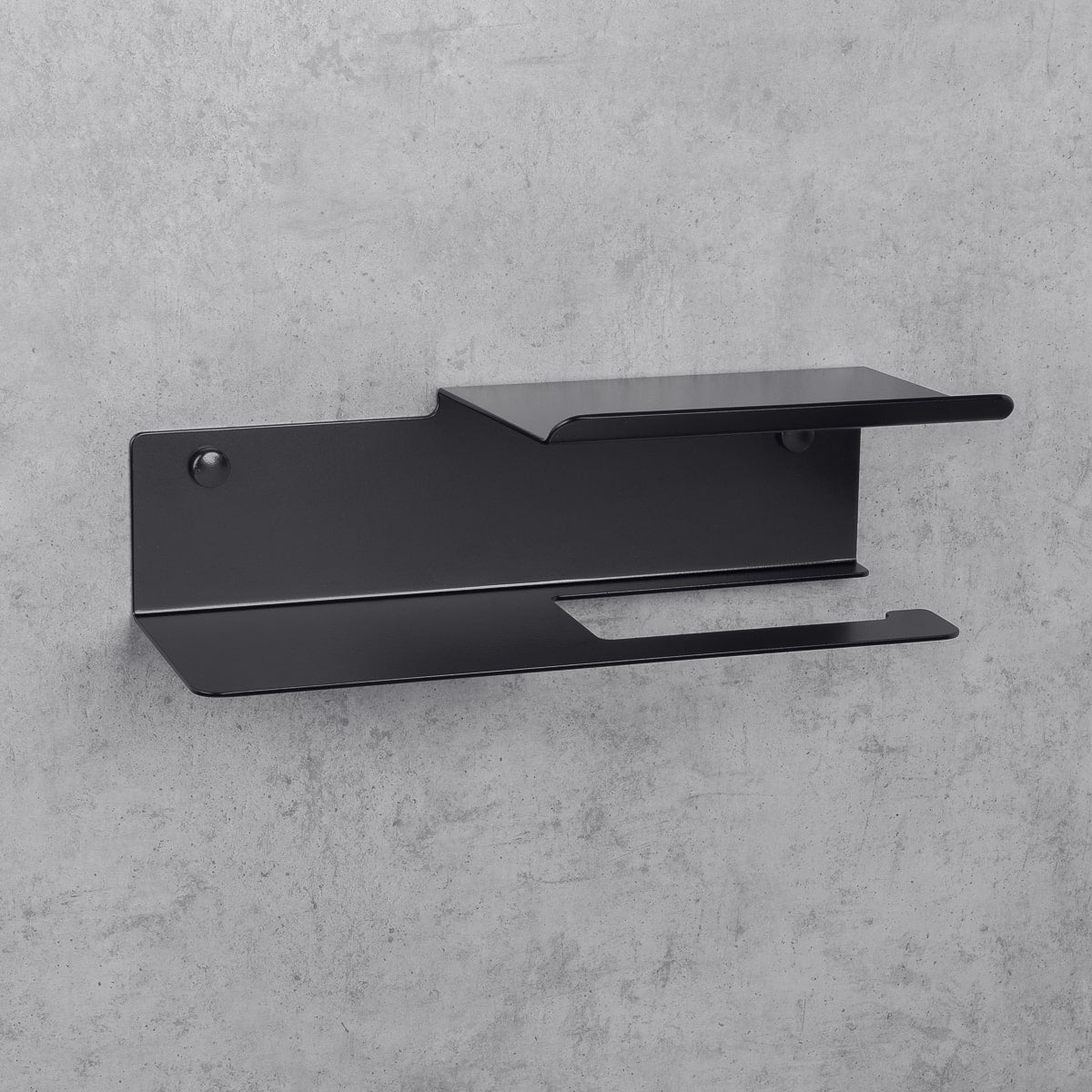 Toilet Paper Holder with Line Flex shelf