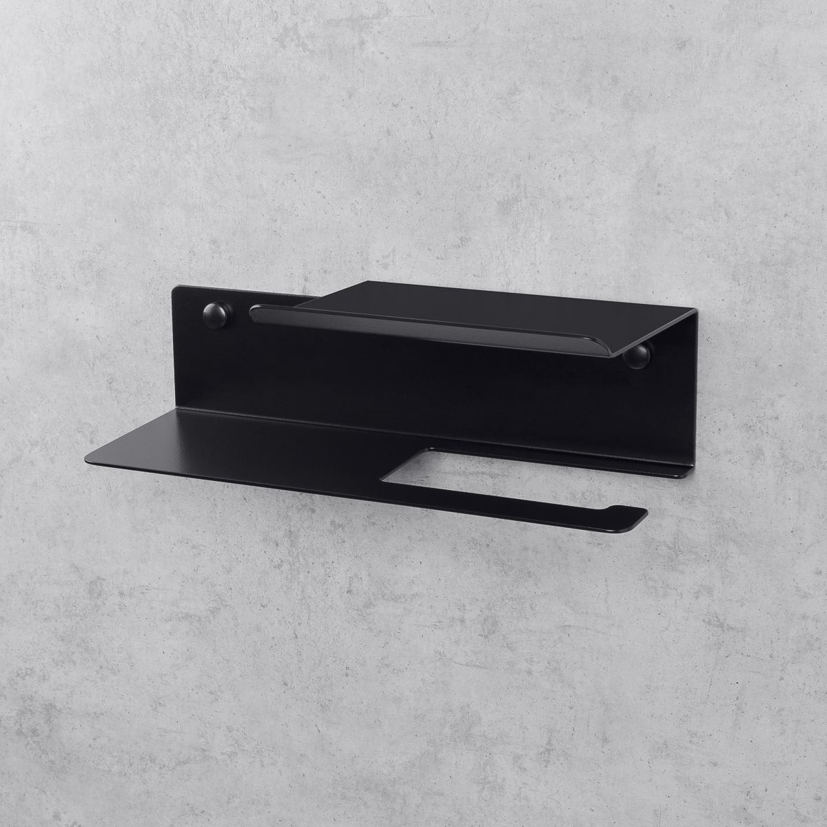 Toilet Paper Holder with Line Flex shelf