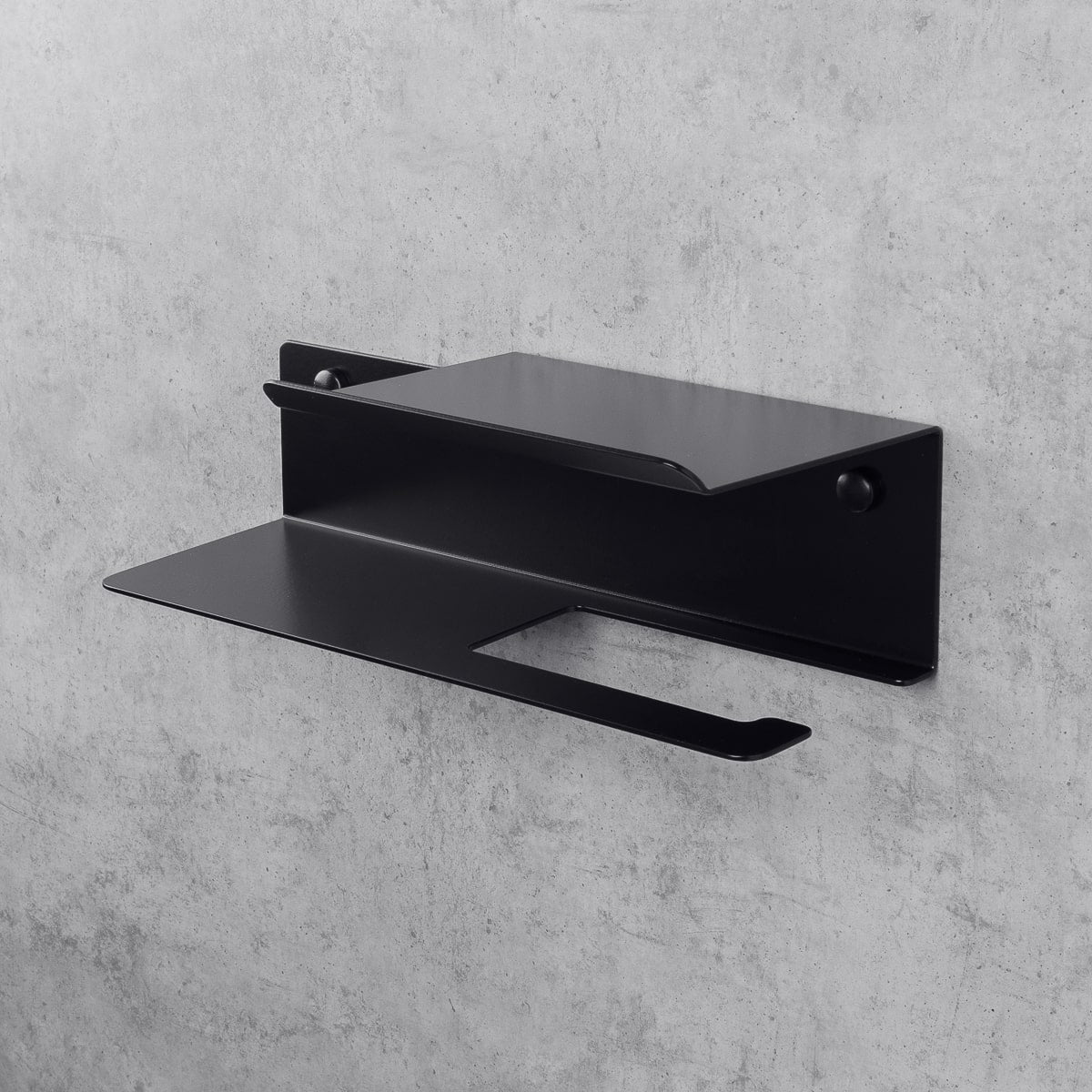 Toilet Paper Holder with Line Flex shelf