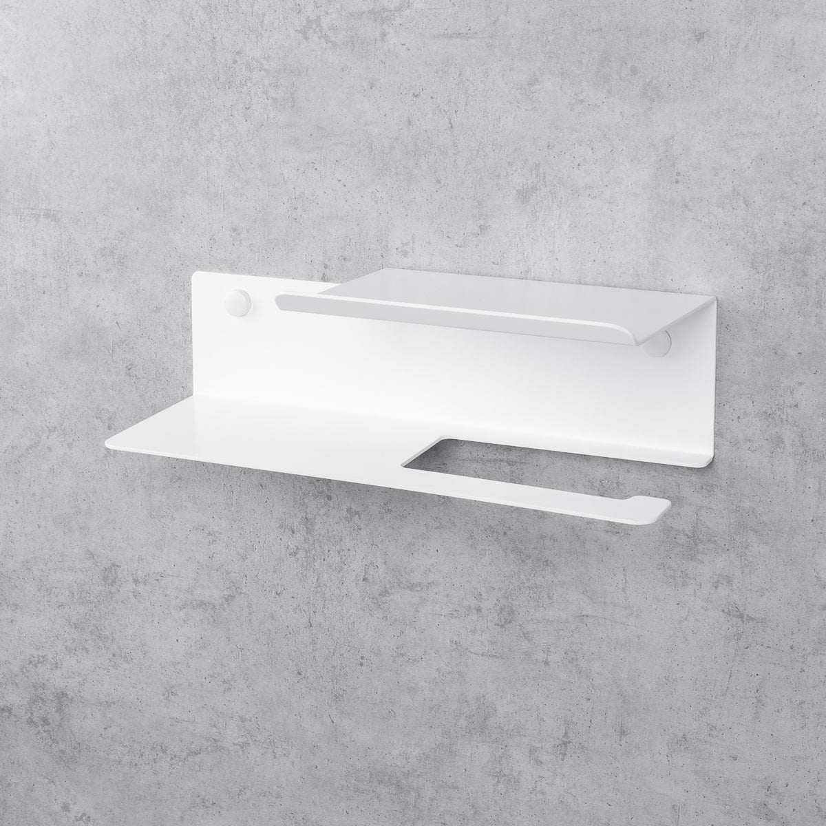 Toilet Paper Holder with Line Flex shelf