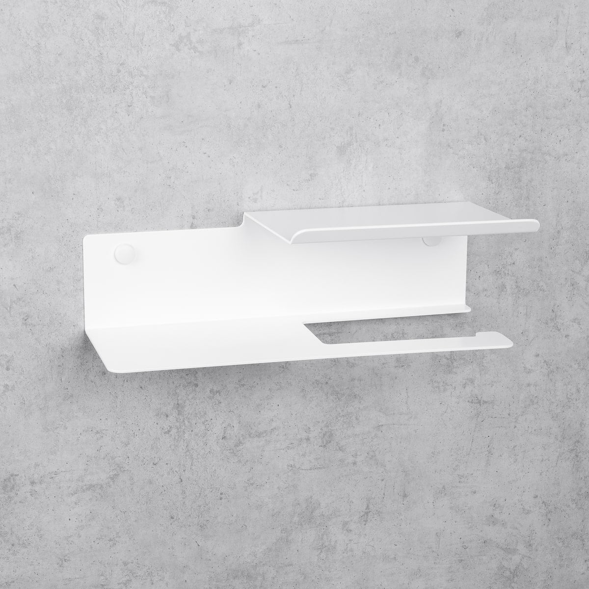 Toilet Paper Holder with Line Flex shelf