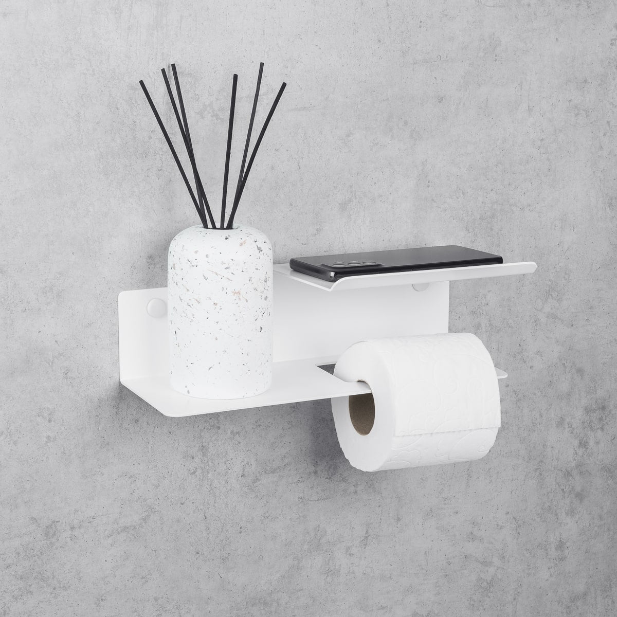 Toilet Paper Holder with Shelf Line Flex