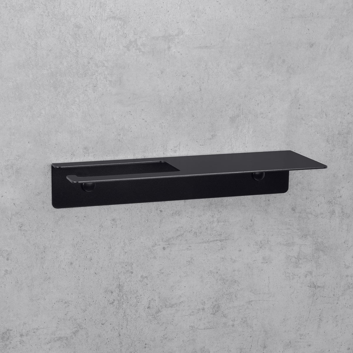 Toilet Paper Holder with Shelf Line Base