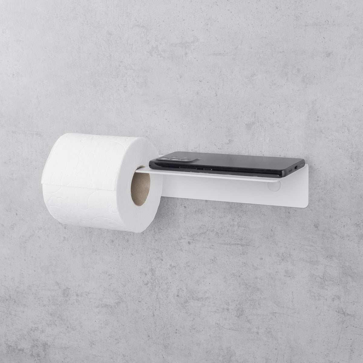 Toilet Paper Holder with Shelf Line Base