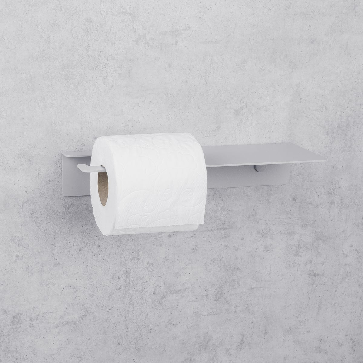 Toilet Paper Holder with Shelf Line Base