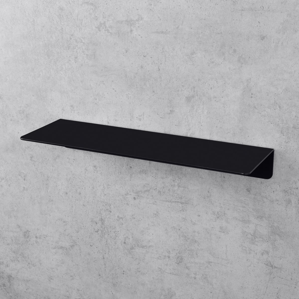 black floating shower shelf Elegance