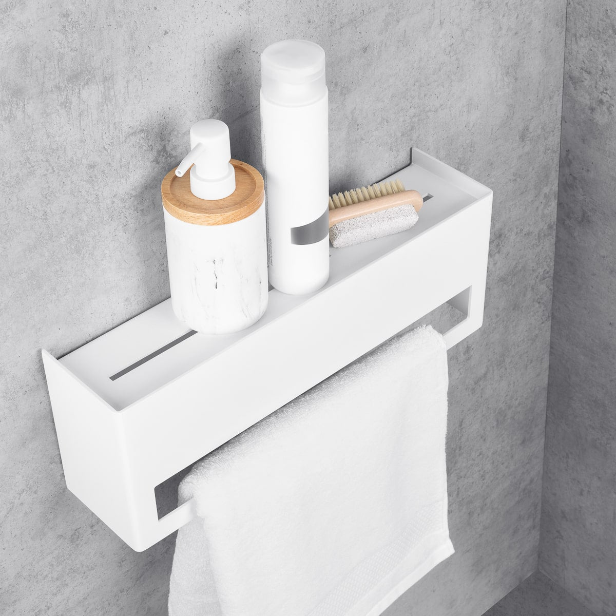 Towel Rack with Shelf Keyka