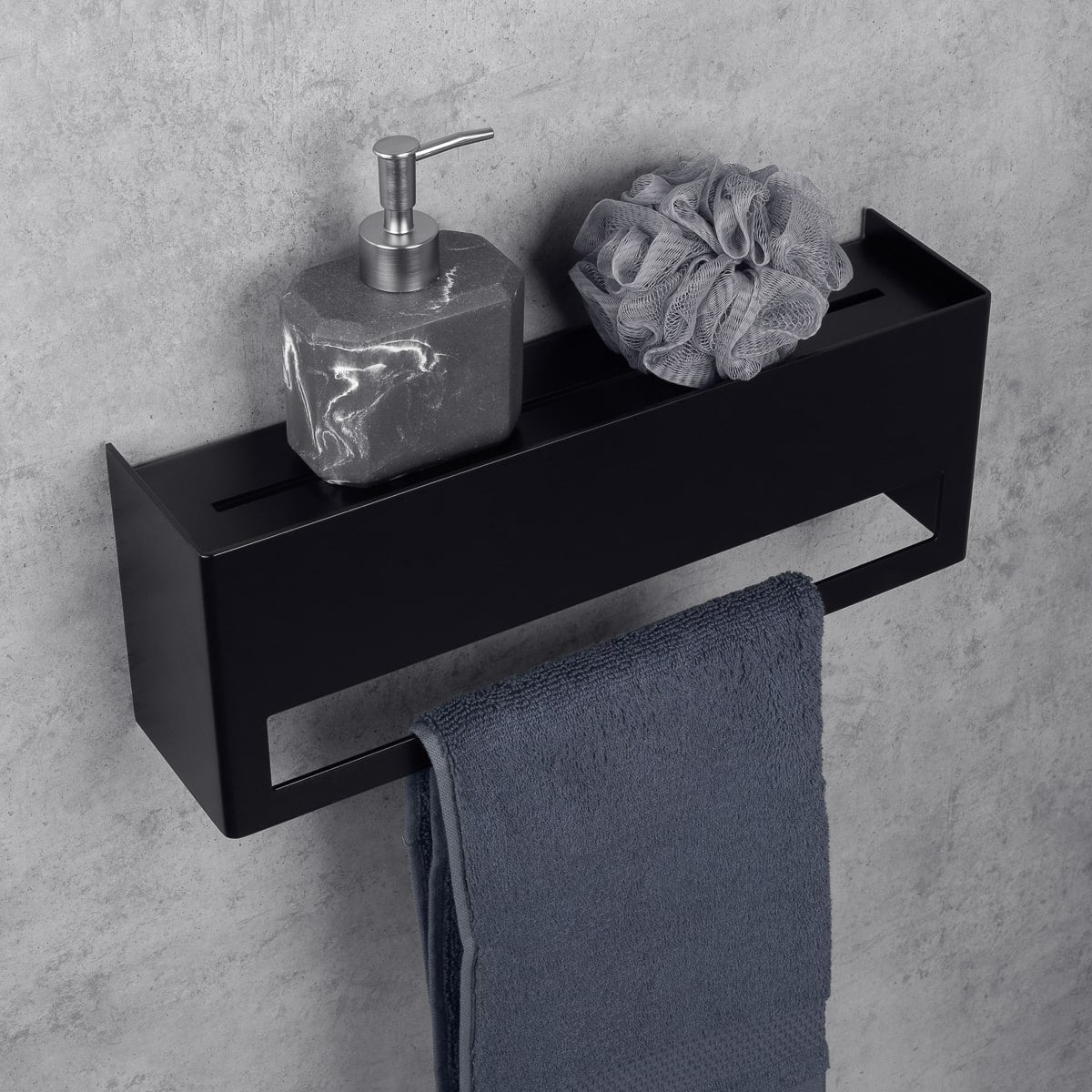 Towel Rack with Shelf Keyka