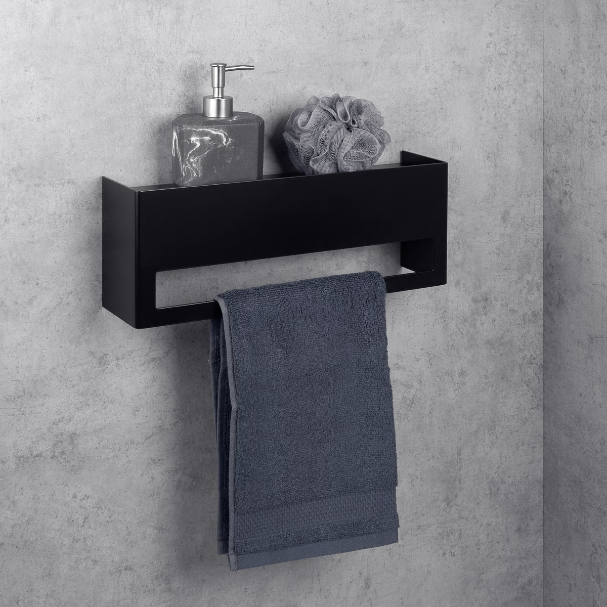 Towel Rack with Shelf Keyka