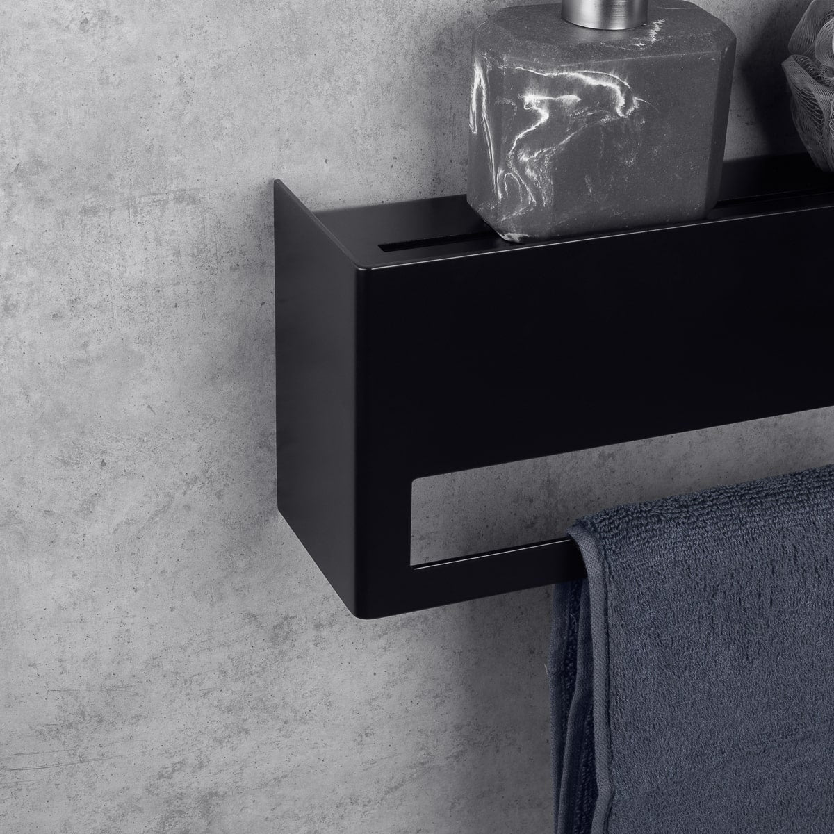 Towel Rack with Shelf Keyka