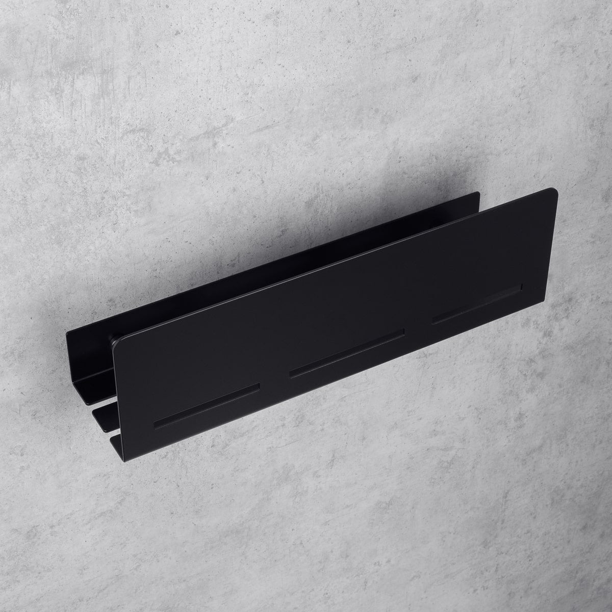 black bathroom shelf-organizer wenca