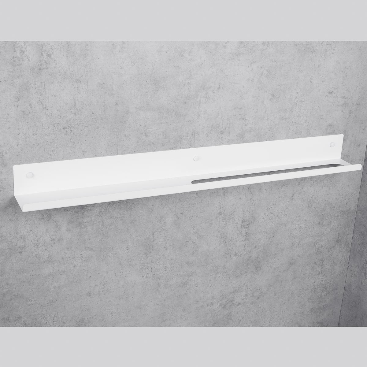 white towel rack with shelf Mirage