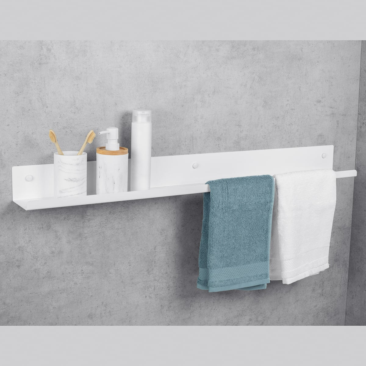 Towel Rack with Shelf Mirage