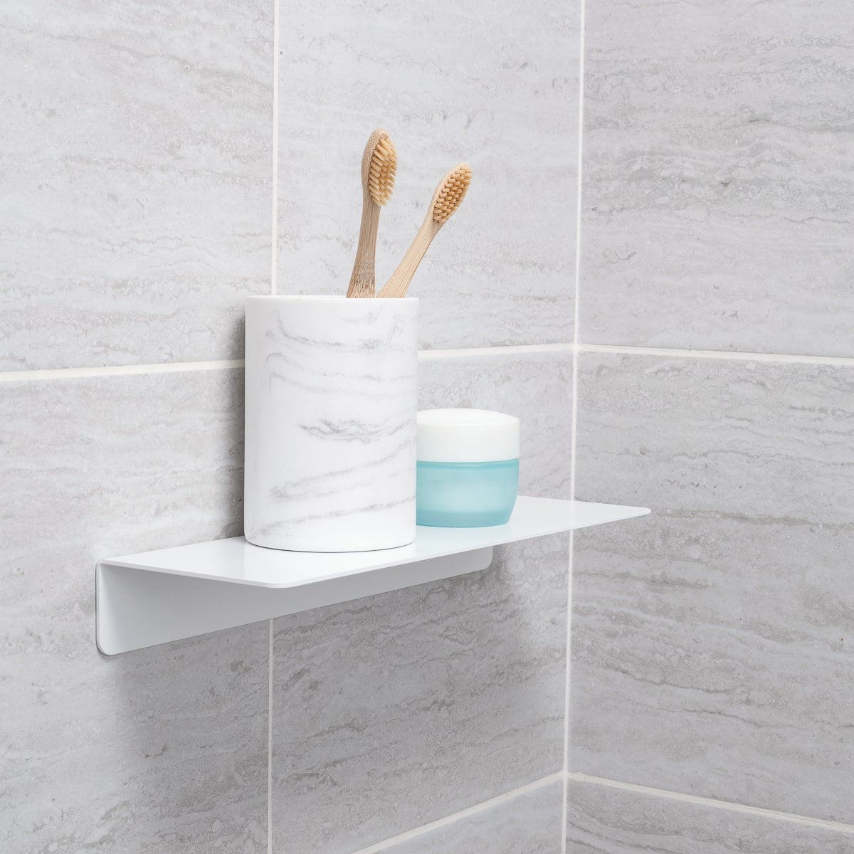 Floating Shower Shelf Elegance