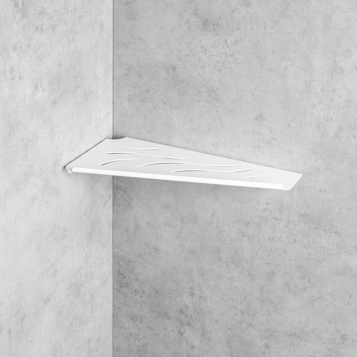 white corner shower shelf shuttle