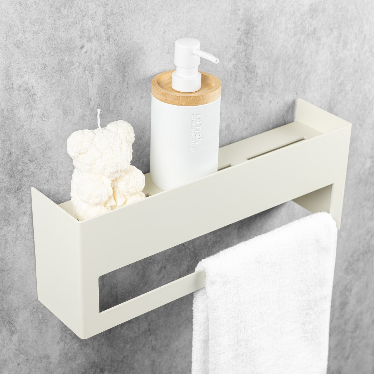 Towel Rack with Shelf Keyka