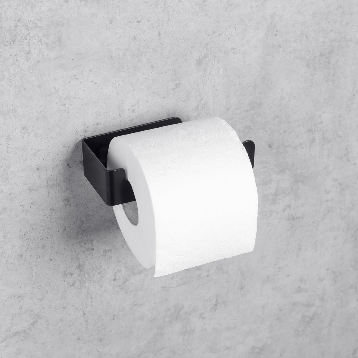 black toilet paper holder zen