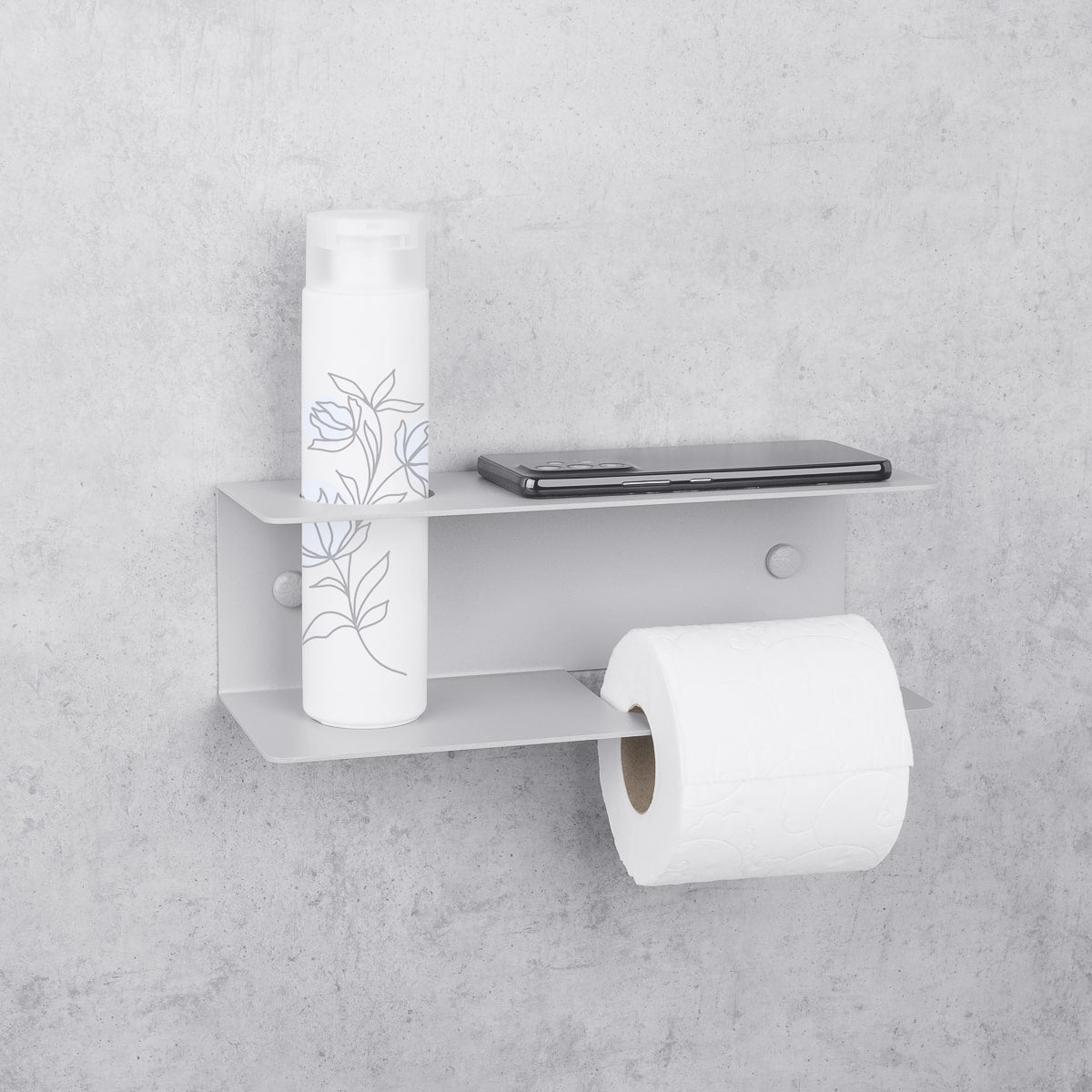 Toilet Paper Holder with Shelf Line