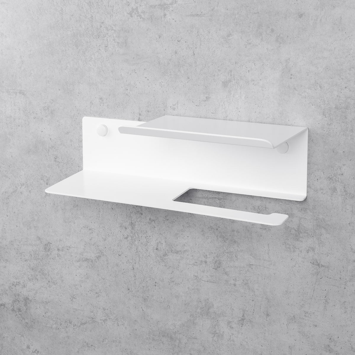 white toilet paper holder with shelf Line Flex