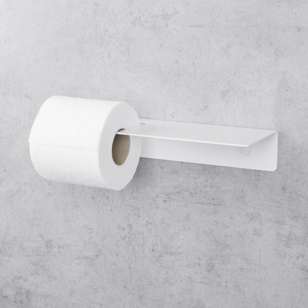 Toilet Paper Holder with Shelf Line Base
