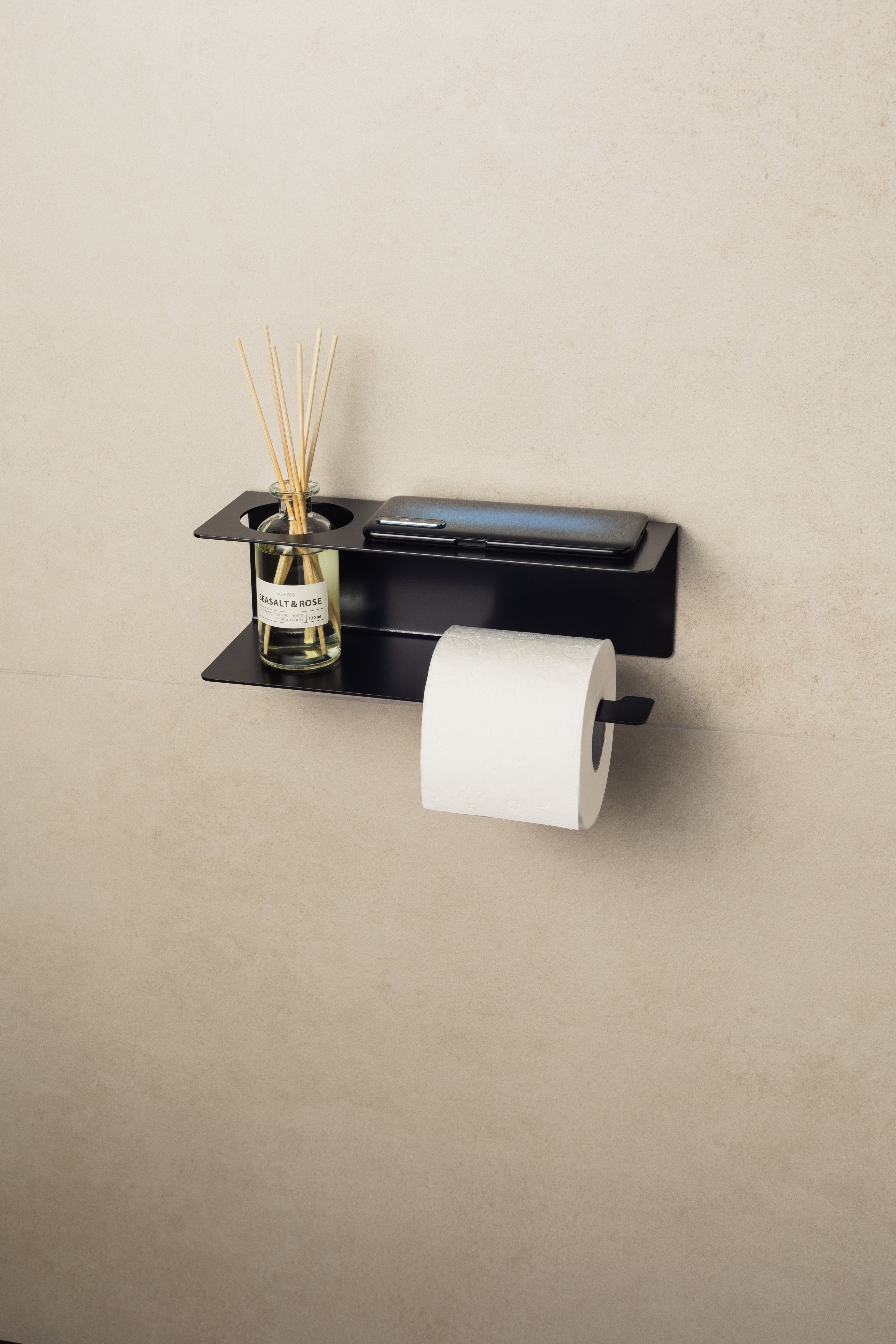 Toilettenpapierhalter mit Regal Bliss