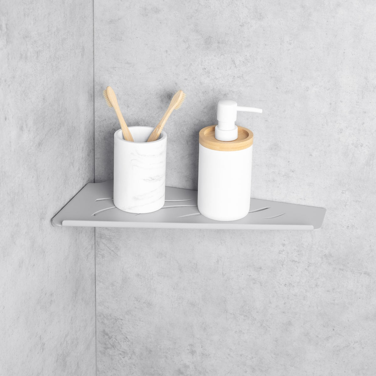 grey corner shower shelf shuttle