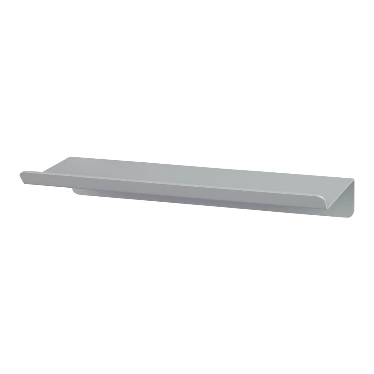 grey floating shower shelf Plain