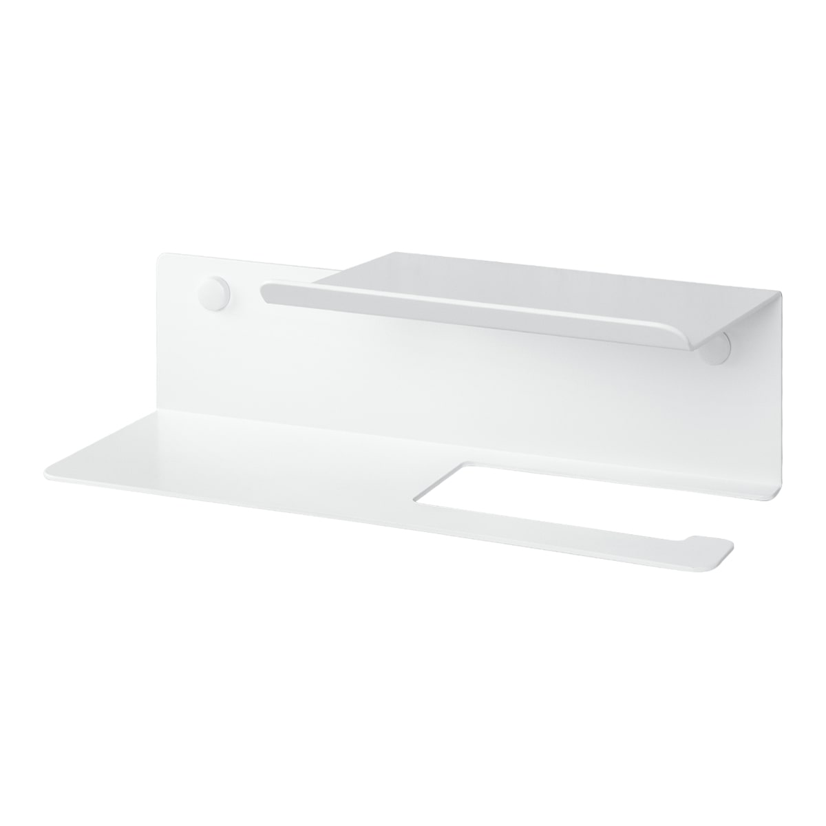 white  toilet paper holder with shelf Line Flex